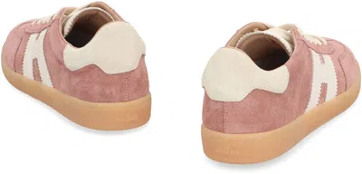 Hogan Low-top Sneakers Suede Finish In Brown