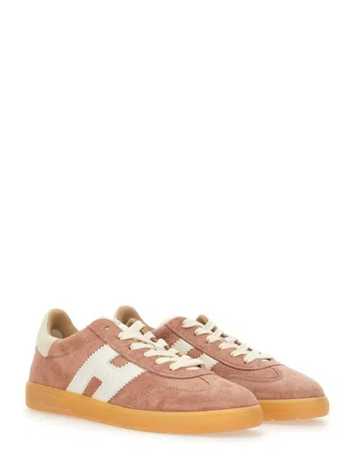 Hogan Low-top Sneakers Suede Finish In Brown