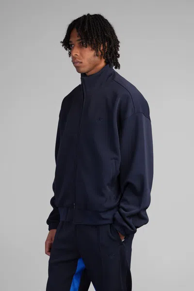 Adidas Originals By Wales Bonner Pique Tt Sweatshirt In Blue Polyester In Blue