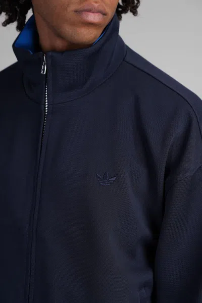 Adidas Originals By Wales Bonner Pique Tt Sweatshirt In Blue Polyester In Blue