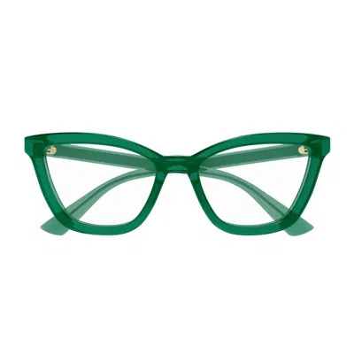 Gucci Gg1686o Linea Gg Logo Eyeglasses In Green