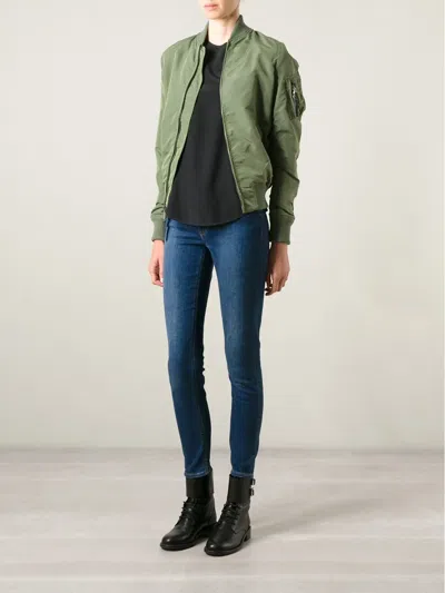 Alpha Industries Bomber Jacket In Green