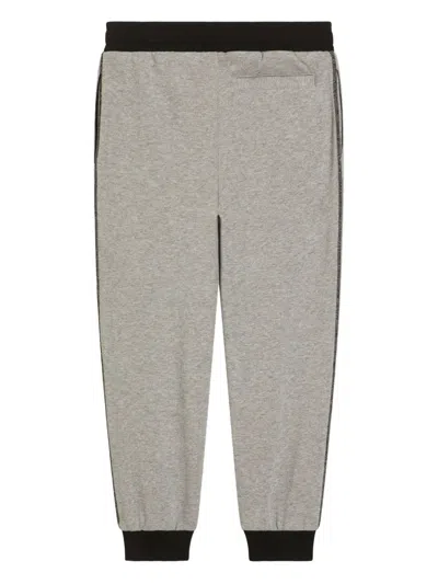 Dolce & Gabbana Cotton Track Pants In Gray
