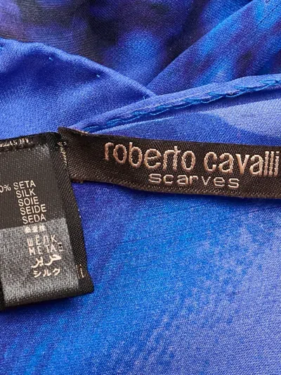 Pre-owned Roberto Cavalli Vintage Ring-embellished Silk Scarf