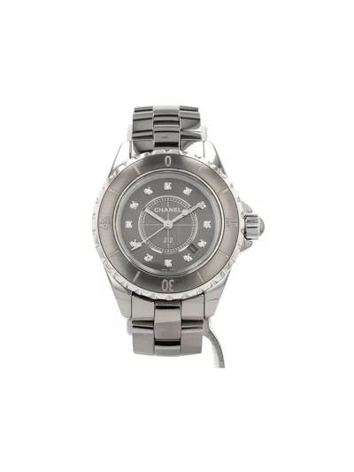 Pre-owned Chanel 2010s J12 Joaillerie 34mm In Gray