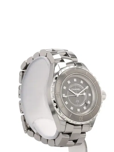 Pre-owned Chanel 2010s J12 Joaillerie 34mm In Gray