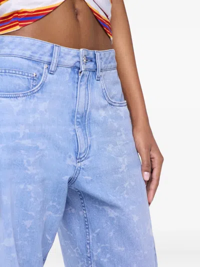 Rabanne Washed-effect Jeans In Blue