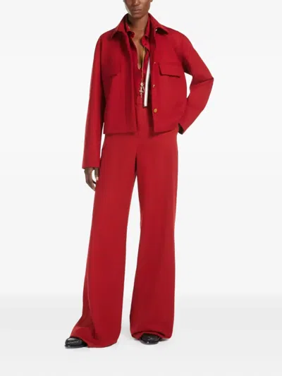 Max Mara Talamo Casual Jacket In Red