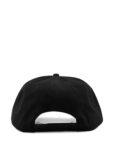 Stussy Logo-embroidered Baseball Cap In Black