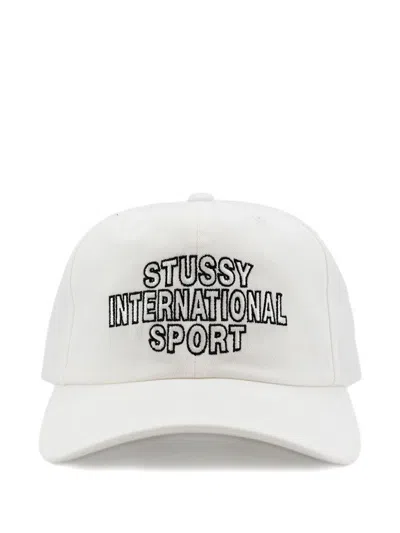 Stussy Embroidered Baseball Cap In Neutral