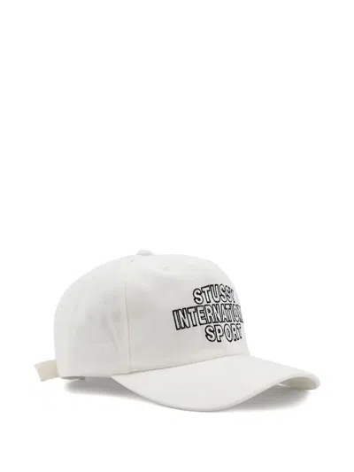 Stussy Embroidered Baseball Cap In Neutral