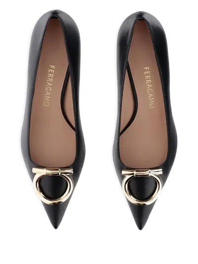 Ferragamo 40mm Gancini Pointed-toe Pumps