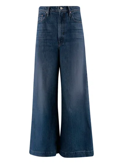 Mother Jeans Headliner Sneak In Cotton In Blue