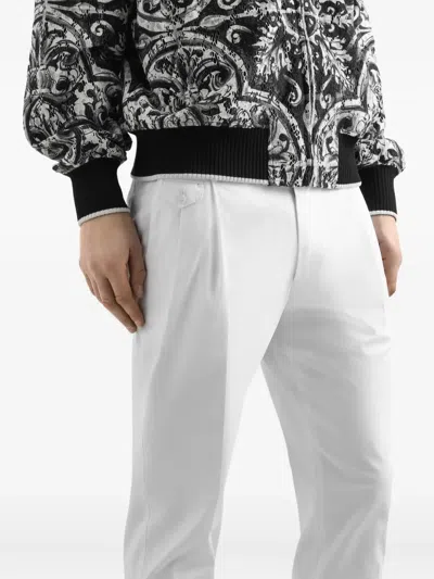 Dolce & Gabbana Dart-detail Tailored Trousers In White