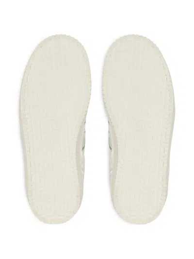 Balmain Smooth Leather Trainers In White