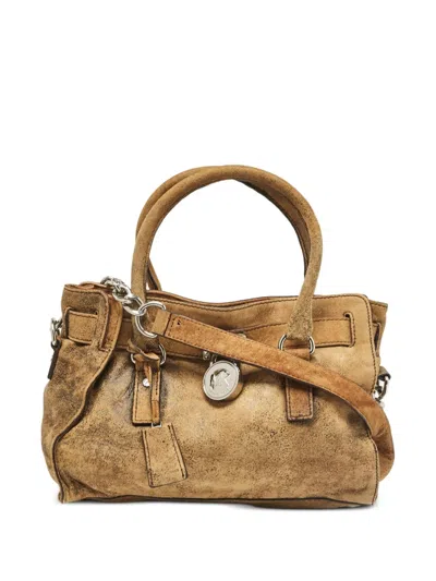 Pre-owned Michael Kors Vintage  Hamilton Suede Satchel Bag