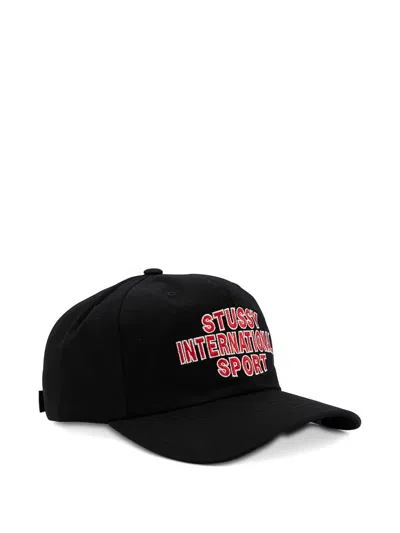 Stussy Embroidered Cap In Black