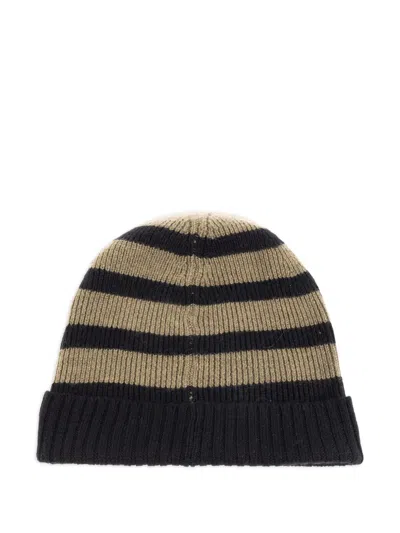 Apc Striped Beanie In Brown