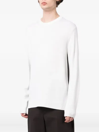 Dunhill Side Stripe Detail Sweater In White