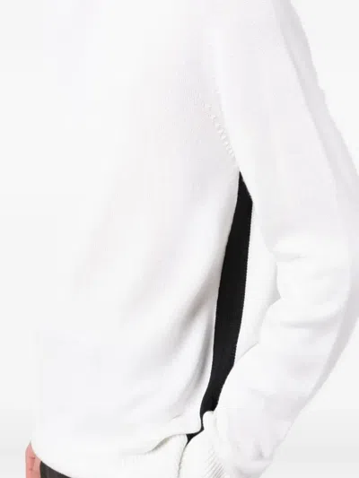 Dunhill Side Stripe Detail Sweater In White