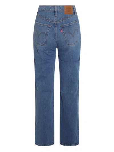 Levi's High-waisted Straight-leg Jeans In Blue