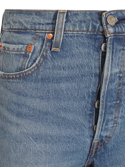 Levi's High-waisted Straight-leg Jeans In Blue