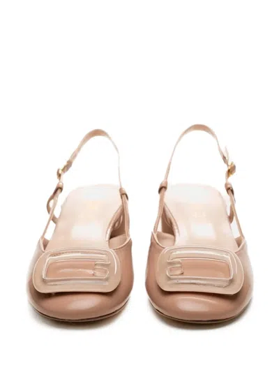 Poche Paris Block-heel Slingback Pumps