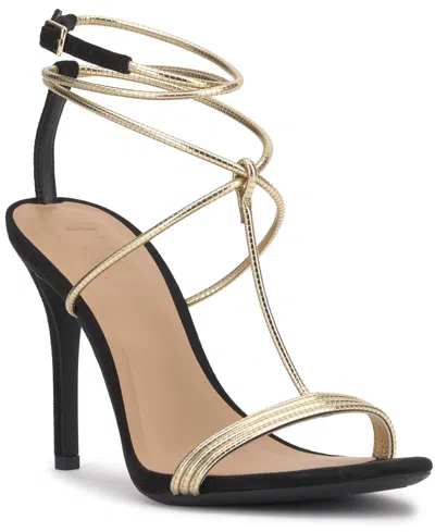 Inc International Concepts Women's Halyn Strappy Stiletto Dress Sandals, Exclusively At Macy's In Black