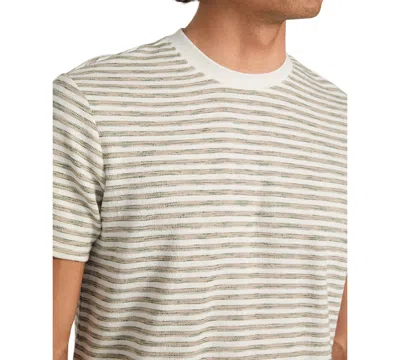 Guess Men's Baxter Short Sleeve Striped Crewneck T-shirt In Gray
