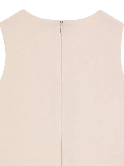 Dolce & Gabbana Logo-embroidered Sleeveless Dress In Brown
