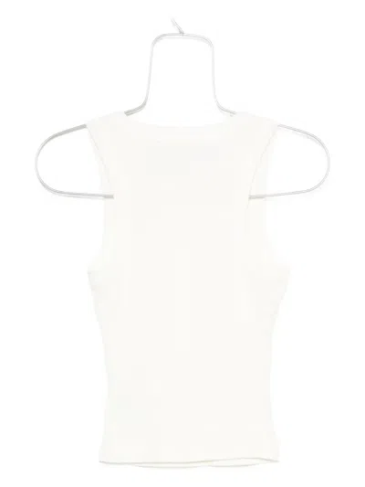 Citizen Of Humanity Button-front Ribbed Top In White
