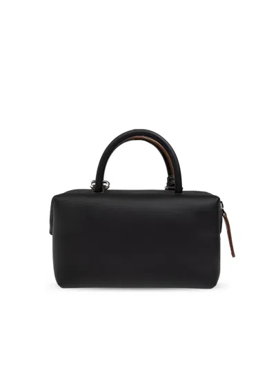Max Mara Logo-print Leather Tote Bag