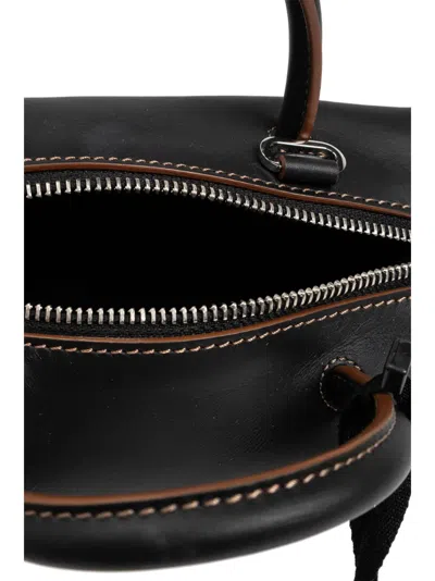 Max Mara Logo-print Leather Tote Bag