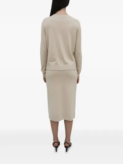 Rosetta Getty Crew-neck Long-sleeve T-shirt In Neutral