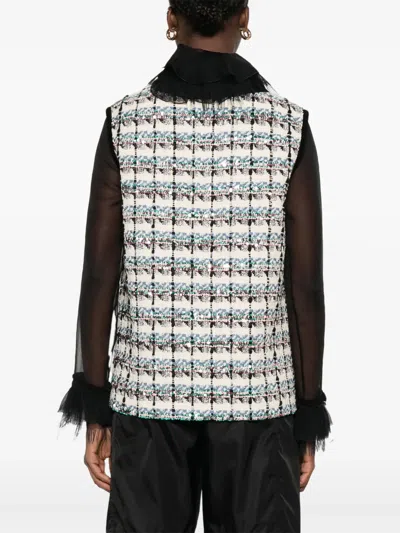 Valentino Button-up Vest In Brown