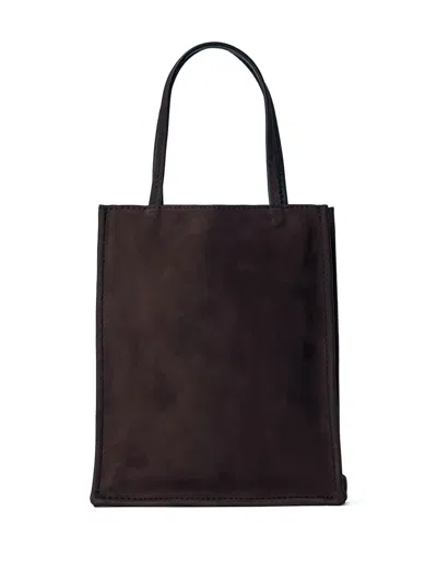 The Row Small To Go Suede Tote Bag