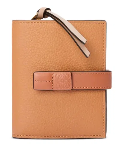 Loewe Logo-debossed Wallet In Brown