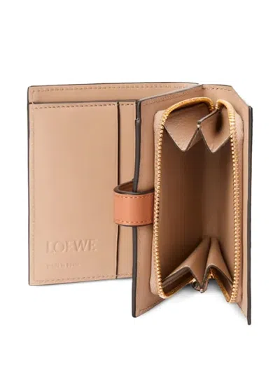 Loewe Logo-debossed Wallet In Brown