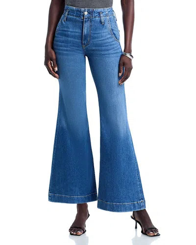 Hugo Boss Rosalya High Rise Flare Jeans In Navy 1 In Blue