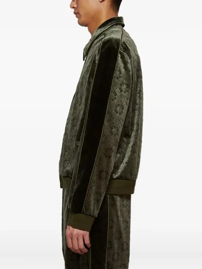Givenchy Veste De Jogging En Velours Monogramme 72 In Green