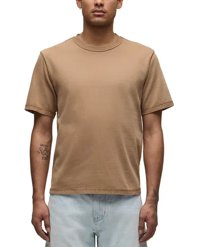 Hudson Heavyweight Short Sleeve Tee In Brown