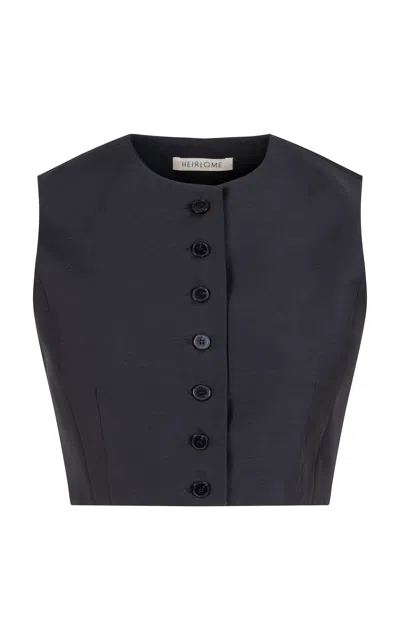 Heirlome Danielle Top In Silk Wool