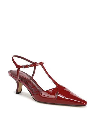 Sam Edelman Briella Pointed Toe Pump In Red