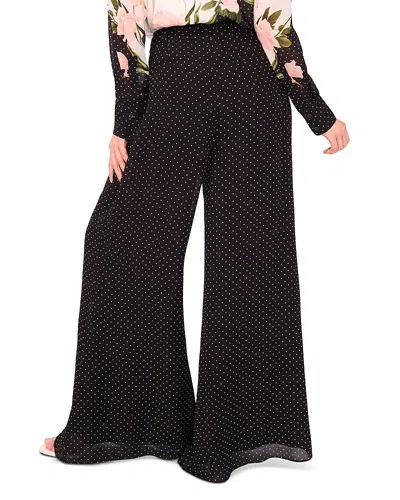 Ted Baker Wide Leg Tuck Pants In Black
