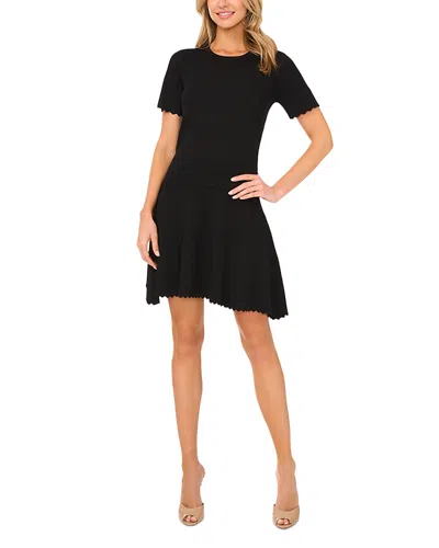 Ted Baker Pointelle Mini Skirt In Black