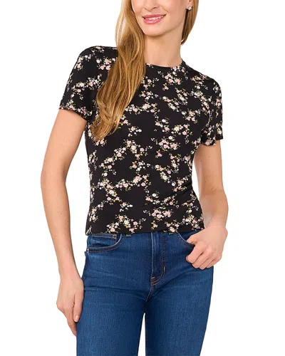 Ted Baker Floral Tee In Black