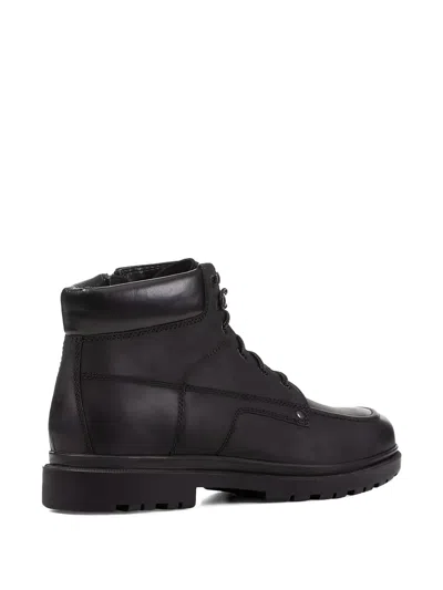 Geox Lace-up Boots In Black