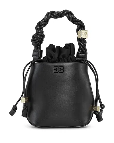 Ganni Mini Bou Leather Bucket Bag