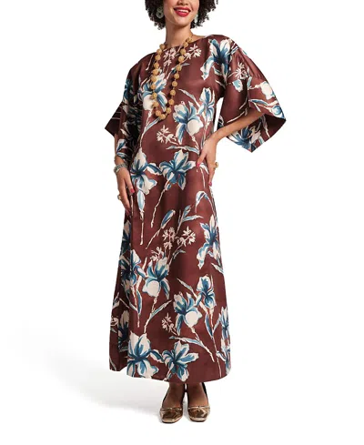 Frances Valentine Spinnaker Maxi Dress In Brown
