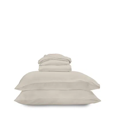 Ettitude Luxe Cleanbamboo Sateen+ Sheet Set, Queen In Neutral